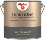 ALPINA FARBEN Wandfarbe &raquo;Feine Farben&laquo;, edelmatt, 2,5 l f&uuml;r ca. 20-30m&sup2; - grau