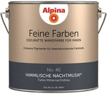 ALPINA FARBEN Wandfarbe &raquo;Feine Farben&laquo;, edelmatt, 2,5 l f&uuml;r ca. 20-30m&sup2; - blau