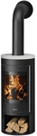 JUSTUS Kaminofen &raquo;Mino 2.0&laquo;, keramik seidenweiss, Keramik, 5,5 kW, Zeitbrand