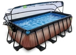 EXIT Toys Pool &raquo;Wood Pools&laquo;, Breite: 250 cm, 7020 l, braun