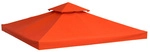 Outsunny Ersatzdach f&uuml;r Pavillon, rostfarben, 300 x 300 cm - rot