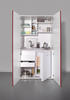 RESPEKTA Schrankküche, mit E-Geräten, Gesamtbreite: 104 cm - rot