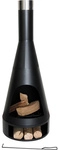 Redfire Gartenkamin &raquo;Kingston Medium&laquo;, LxBxH: 43x36x125 cm, schwarz
