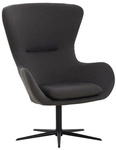 SalesFever Sessel, H&ouml;he: 99 cm, dunkelgrau/schwarz
