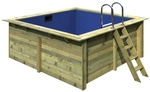 KARIBU Rechteckpool, braun, 9772 l, BxH: 350x125 cm