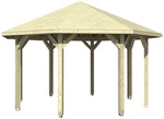 SKANHOLZ Pavillon &raquo;Nice 2&laquo;, Zeltdach, achteckig, BxHxT: 484 x 330 x 484 cm - beige