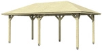 SKANHOLZ Pavillon &raquo;Orleans 1&laquo;, Zeltdach, viereckig, BxHxT: 374 x 314 x 656 cm -
