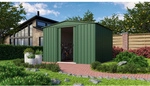 Globel Ger&auml;tehaus &raquo;Dream&laquo;, Stahl, Satteldach, 6,99 m&sup2;, BxT: 308 x 247 cm, jade -