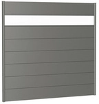 BIOHORT Wandpaneel, Stahlblech, feuerverzinkt/lackiert - grau
