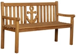 DEVRIES Bank, Teak, 3-Sitzer, BxHxT: 150 x 89 x 60 cm - braun