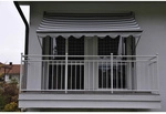 ANGERER FREIZEITM&Ouml;BEL Klemmmarkise, BxT: 400x150 cm, grau gestreift