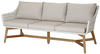 BEST Lounger »Paterna«, 3-Sitzer Teakholz/alabaster - beige