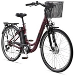 TELEFUNKEN E-Bike City 28 Zoll, RH: 48 cm, 7-Gang - rot