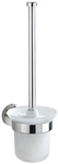 WENKO WC-Garnitur &raquo;Bosio Shine&laquo;, Edelstahl/Glas, Edelstahlfarben - silberfarben