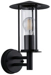 PAULMANN Hauswandleuchte &raquo;Classic&laquo;, &Oslash;: 17,3 cm, Metall/Glas - grau