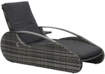 GARDEN PLEASURE Lounger &raquo;Alassio&laquo;, Stahl, BxHxT: 66,5 x 62,5 x 194 cm - grau
