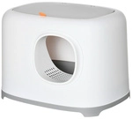 PawHut Katzentoilette, mit kompaktem Design, LxBxH: 55 x 40 x 39 cm - weiss