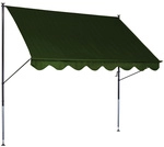 ANGERER FREIZEITM&Ouml;BEL Klemmmarkise, gr&uuml;n, Stahl/Polyester, Selbstmontage - gruen