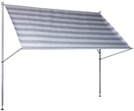 ANGERER FREIZEITM&Ouml;BEL Klemmmarkise, BxT: 350 x 170 cm, grau