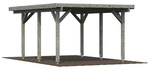 PALMAKO Einzelcarport &raquo;Karl&laquo;, Au&szlig;enma&szlig; BxT: 360 x 512 cm, grau
