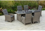MERXX Gartenm&ouml;belset &raquo;Atrani&laquo;, 6 Sitzpl&auml;tze, Aluminium/Kunststoff, inkl. Auflagen