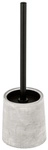 WENKO WC-Garnitur &raquo;Villena&laquo;, HxL: 38 x 11,5 cm, Zement - grau