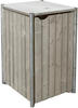 Hide Mülltonnenbox, aus Holz, 70x115x81cm (BxHxT), 240 Liter - braun