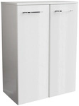 FACKELMANN Doppel-Midischrank &raquo;MILANO&laquo;, weiss, 2 T&uuml;ren, BxHxT: 60,2 x 82,6 x 32 cm