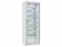 Exquisit Glastürkühlschrank, BxHxL: 60 x 173 x 60 cm, 320 l, weiß - weiss