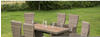 MERXX Gartenmöbelset »Toskana«, 6 Sitzplätze, Stahl/Kunststoff/Akazienholz -