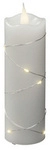 Konstsmide LED-Echtwachskerze, Wachs, H&ouml;he: 15,2 cm - weiss