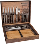 Tramontina Grillkoffer &raquo;Churrasco&laquo;, rostfreier Edelstahl/Holz - silberfarben