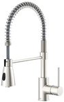 LENZ K&uuml;chenarmatur &raquo;KALANI&laquo;, 3/8", Messing, nickel-matt - silberfarben