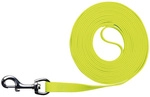TRIXIE Hundeleine, Easy Life Schleppleine, 10 m/13 mm, PVC | Gurtband, Neongelb