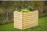 Westmann Hochbeet, 130x70x90cm natur, Fichtenholz - braun
