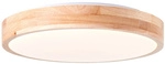 BRILLIANT Leuchte, &raquo;Slimline&laquo;, &Oslash; 34 cm, holzfarben, hell/wei&szlig;
