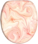 Sanilo WC-Sitz &raquo;Marmor Rosa&laquo;, mit Absenkautomatik Marmor Rosa, Grau, Oval