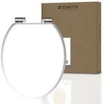 SCH&Uuml;TTE WC-Sitz &raquo;WHITE&laquo;, holzkern, oval, mit Softclose-Funktion - weiss
