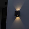 LUTEC LED-Außenwandleuchte »gemini beams«, anthrazit, inkl. Leuchtmittel, Breite: