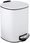 WENKO Treteimer &raquo;Alassio&laquo;, H&ouml;he: 27 cm, 5 l, wei&szlig; - weiss