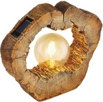 GLOBO LIGHTING Solarleuchte, LED, 3000 K, Kunststoff, braun