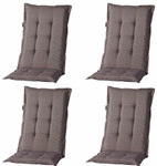 MADISON Gartenm&ouml;belauflage, LxBxH: 123x50x8 cm, Baumwolle/Polyester - braun