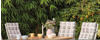 SIENA GARDEN Gartenmöbelauflage »Regor«, LxBxH: 120x48x8 cm, Baumwolle - rosa