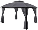 GARDEN PLEASURE Pavillon &raquo;KAMA&laquo;, rechteckig, BxT: 360 x 300 cm - grau