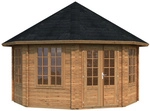 PALMAKO Pavillon &raquo;Hanna&laquo;, achteckig, BxHxT: 421 x 371 x 421 cm - braun