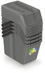 PROSPERPLAST Abfalleimer &raquo;Sortibox&laquo;, 4er Set, steingrau, 40,2x24x50,5 cm