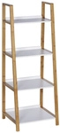 WENKO Regal, BxHxL: 43 x 112 x 36 cm, bambus/mitteldichte Faserplatte(MDF),