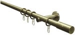 GARDINIA Gardinenstangen-Set &raquo;Zylinder&laquo;, L&auml;nge 1200 mm, &Oslash; 20 mm, Metall -