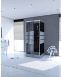 Marwell Komplettdusche, BxHxT: 90 x 220 x 90 cm - silberfarben
