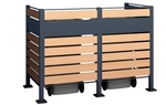 Westmann M&uuml;lltonnenbox &raquo;Planum&laquo;, BxHxT: 170 x 120 x 90 cm, f&uuml;r 2 x 240 L